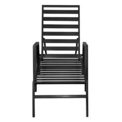 Outdoor Corner Shop 10 Outdoor Corner Shop -Outdoor Corner Shop grammercy black steel slat outdoor chaise lounge chair 1