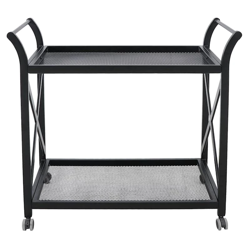 Grammercy Black Steel Slat Outdoor Chaise Lounge Chair 4 Grammercy Black Steel Slat Outdoor Chaise Lounge Chair - Image 4