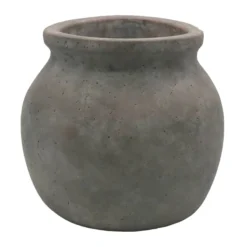 Grey Round Triangle Pot, Small