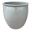 Havana Grey Ceramic Planter, 16.9"