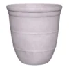 Honeybloom Ares Planter White Stone, 14"