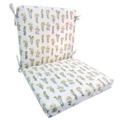 Honeybloom Floral Print Outdoor Hinged Seat Cushion