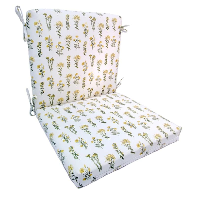 Honeybloom Floral Print Outdoor Hinged Seat Cushion 1 Honeybloom Floral Print Outdoor Hinged Seat Cushion