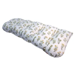 Honeybloom Floral Print Outdoor Wicker Settee Cushion
