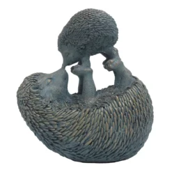 Honeybloom Hedgehog Mother & Baby Figurine, 7.9"