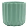 Honeybloom Indoor Carved Teal Cement Pot, 7"