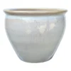 Honeybloom Mews White Ceramic Planter, Extra Large