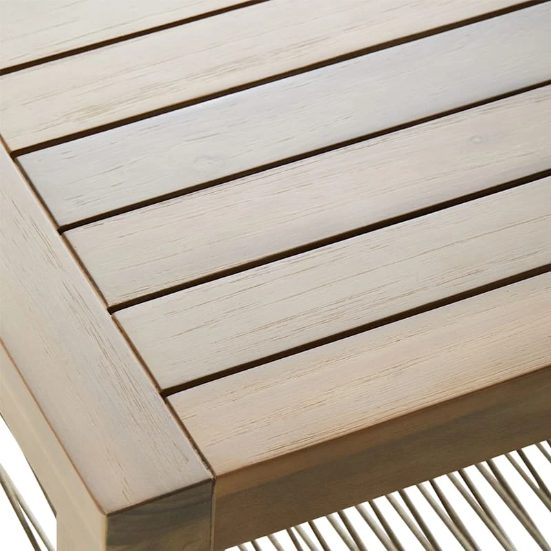 Honeybloom Park City Acacia Wood Outdoor End Table 3 Honeybloom Park City Acacia Wood Outdoor End Table - Image 3