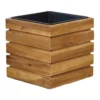 Honeybloom Park City Wooden Planter, 11"