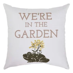 Honeybloom We're In The Garden Outdoor Throw Pillow, 16"
