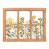 Honeybloom Wooden Window Pane Outdoor Wall Decor, 24x19