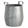 Honeycomb Iron Planter With Handles, Medium