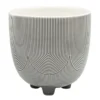 Indoor Abstract Lines Ceramic Pot, 5"