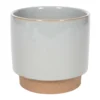 Indoor Grey Stoneware Planter, 5.5"