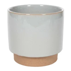 Indoor Grey Stoneware Planter, 5.5"