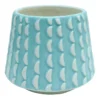 Indoor Light Blue Textured Ceramic Pot, 6"