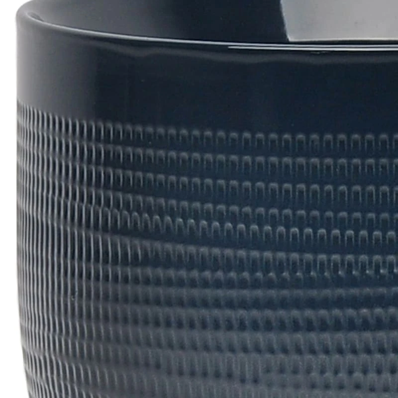 Indoor Lorelai Blue Ceramic Planter, 7" 2 Indoor Lorelai Blue Ceramic Planter, 7" - Image 2