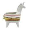 Indoor Pastel Unicorn Ceramic Planter, 8.5"
