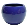 Indoor Smooth Dark Blue Ceramic Pot, 4.5"