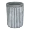 Indoor Tall Fluted Concrete Pot, Large