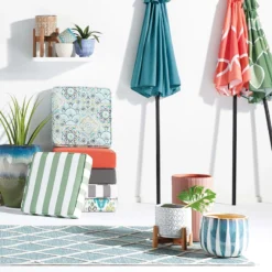 Indoor Waterfall Ceramic Planter, Large -Outdoor Corner Shop indoor waterfall ceramic planter large 2