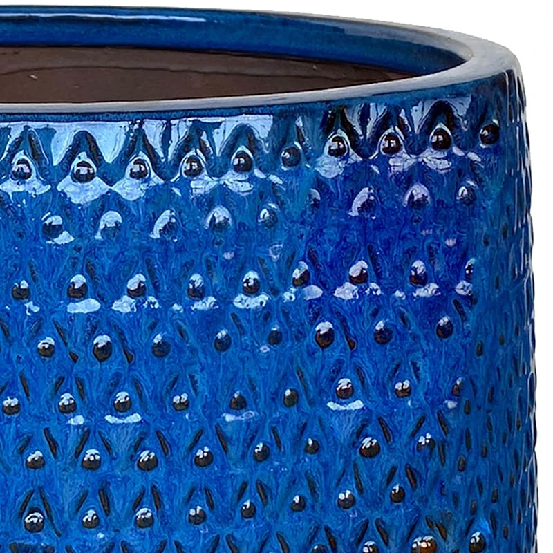 Isis Mist Blue Ceramic Planter, Large 2 Isis Mist Blue Ceramic Planter, Large - Image 2