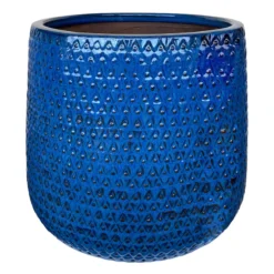 Isis Mist Blue Ceramic Planter, Large