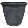 Kiri Black Slate Decorative Planter, 24"