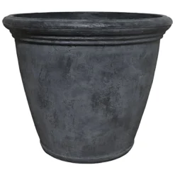Kiri Black Slate Decorative Planter, 24"