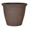 Kiri Rust Brown Decorative Planter, 12.5"