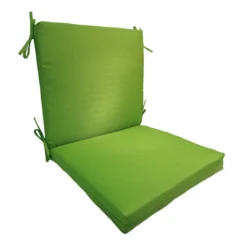 Kiwi Green Canvas Outdoor Hinged Chair Cushion