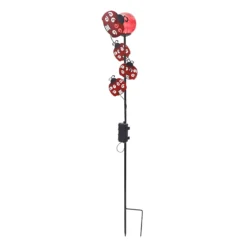 Ladybug LED Orb Garden Stake, 38"