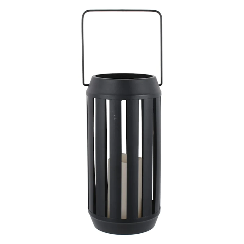 Laila Ali Black Metal Outdoor Lantern, 13" 1 Laila Ali Black Metal Outdoor Lantern, 13"