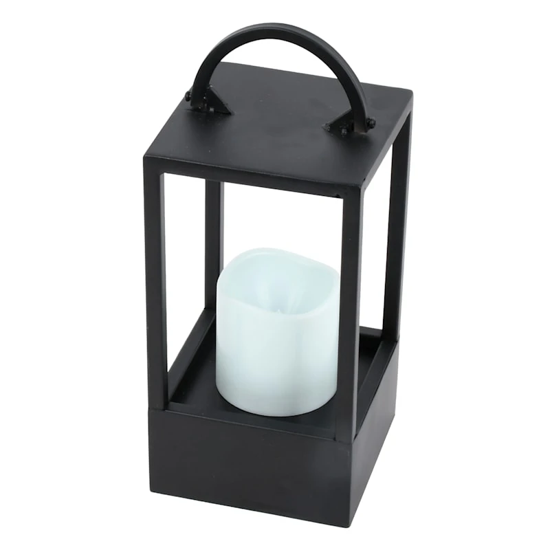 Laila Ali Outdoor Black Lantern, 10" 1 Laila Ali Outdoor Black Lantern, 10"