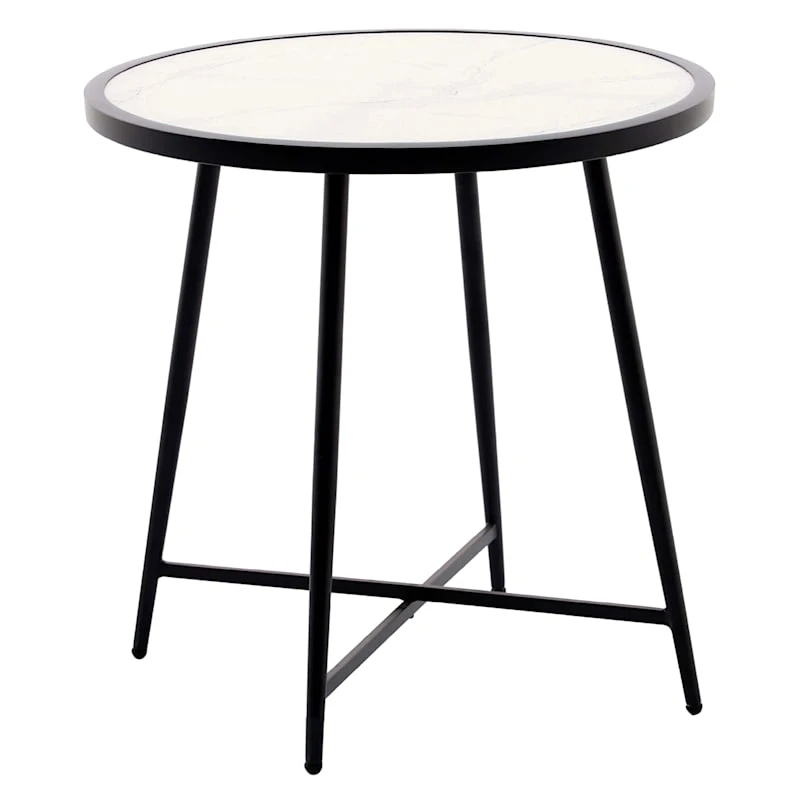 Laila Ali Sydney Outdoor Glass-Top Bistro Table 1 Laila Ali Sydney Outdoor Glass-Top Bistro Table