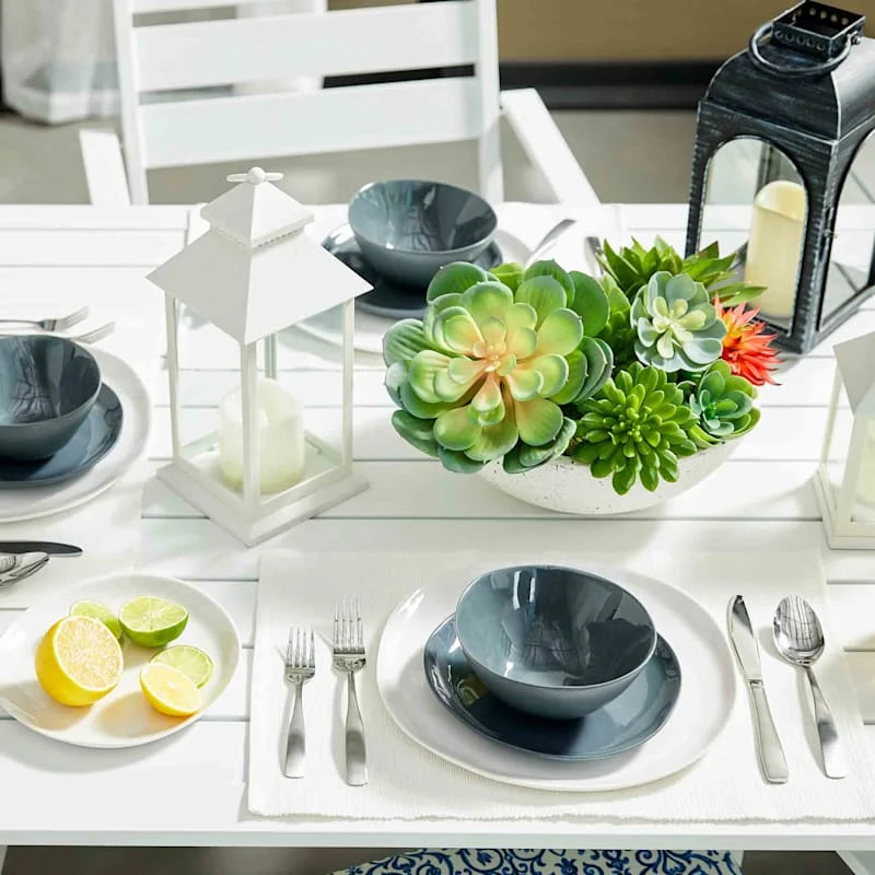 LED Candle Weatherproof White Lantern With Timer, 12" 4 LED Candle Weatherproof White Lantern With Timer, 12" - Image 4