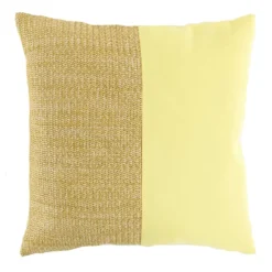 Lemon Hermosa Color Block Outdoor Throw Pillow, 18"