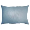 Light Blue Lumbar Outdoor Throw Pillow