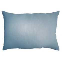 Light Blue Lumbar Outdoor Throw Pillow