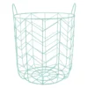 Light Blue Metal Wire Storage Basket, 13"