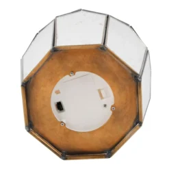 Mercury Glass Multi-Faceted Tabletop Lantern, 9.8" -Outdoor Corner Shop mercury glass multi faceted tabletop lantern 9.8 2