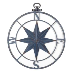 Metal Compass Outdoor Wall Decor, 26"