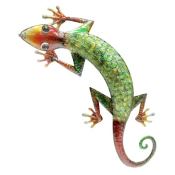 Metal Gecko Outdoor Wall Decor, 27.75"