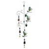 Metal Glass Hummingbird Wind Chime, 34.6"