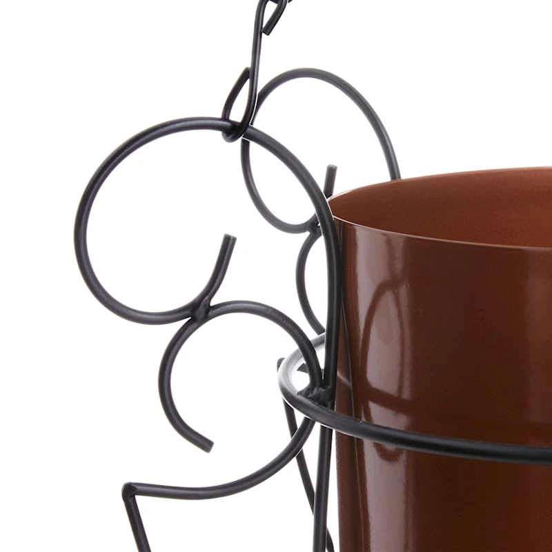 Metal Hanging Planter, Large 2 Metal Hanging Planter, Large - Image 2