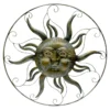Metal Sun Face Outdoor Wall Decor, 32"