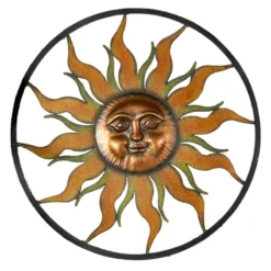 Metal Sun Outdoor Wall Decor, 39"