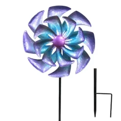Metal Windmill Stake, 45" -Outdoor Corner Shop metal windmill stake 45 2