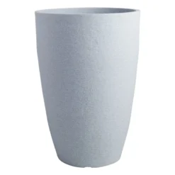 Modern Grey Granite Conic Pot, Large