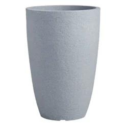 Modern Grey Granite Conic Pot, Medium